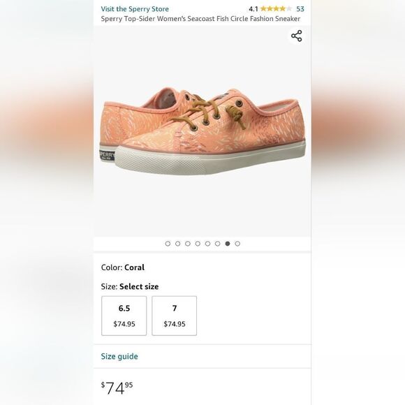 Sperry Top-Sider Seacoast Fish Circle Fashion Sneaker - Picture 12 of 12